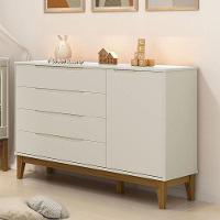 Cômoda Com Porta Classic Elfe Areia Acetinado Amadeirado - Reller - 3