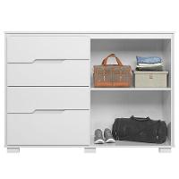 Cômoda Ambiente Texas Branco Brilho - Moval - 3