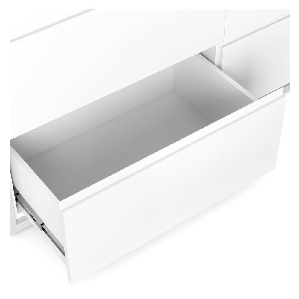 Cômoda Infantil 6 Gavetas Coleção Wood Divicar Branco - 5