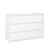 Cômoda Infantil 6 Gavetas Coleção Wood Divicar Branco - 3