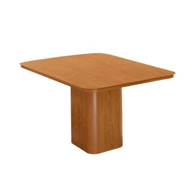 Mesa De Jantar Eloise 90cm Tampo Mdf Canto Copo Moderna Naturalle