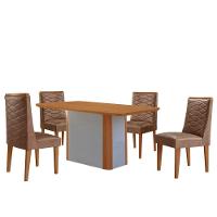 Mesa De Jantar Isadora 120cm Tampo Mdf Laminado Tork Naturale Off White - 2