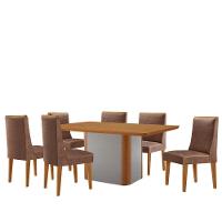 Mesa De Jantar Isadora 180cm Tampo Mdf Laminado Tork Naturale Off White - 2