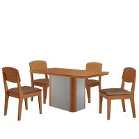 Mesa De Jantar Isadora 120cm Tampo Mdf Laminado Tork Naturale Off White - 2