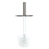 Escova Sanitária Preta Inox Com Suporte De Luxo