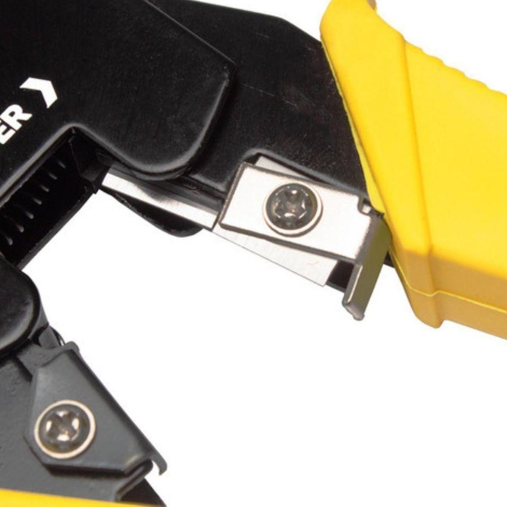 Alicate Crimpar Corte Decapador Cabo De Rede Rj11 Rj12 Rj45 Bom-1703 - 4