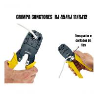 Alicate Crimpar Corte Decapador Cabo De Rede Rj11 Rj12 Rj45 Bom-1703 - 2