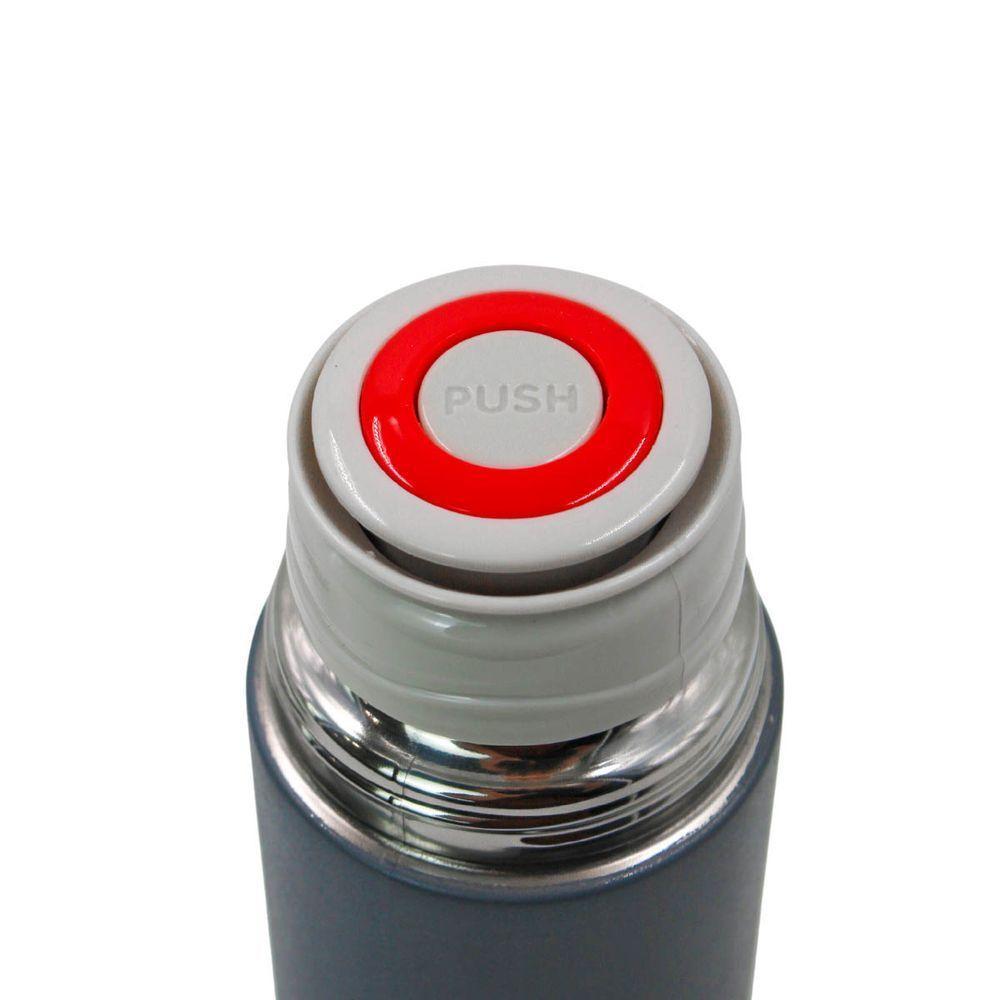 Garrafa Termica Com Copo Parede Dupla Inox Squeeze 500ML Azul - 2