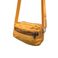 Pochete Bolsa Transversal Retangular Alça Ajustável Casual Lisa Amarelo - 1
