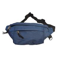 Pochete Bolsa Grande Transversal Ajustável Lisa Celular Dinheiro Azul - 1