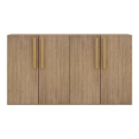 Aparador Buffet 4 Portas Suspenso Viena V3605 Rustic/Natural Rustic/Natural - 3