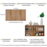 Aparador Buffet 4 Portas Suspenso Viena V3605 Rustic/Natural Rustic/Natural - 6