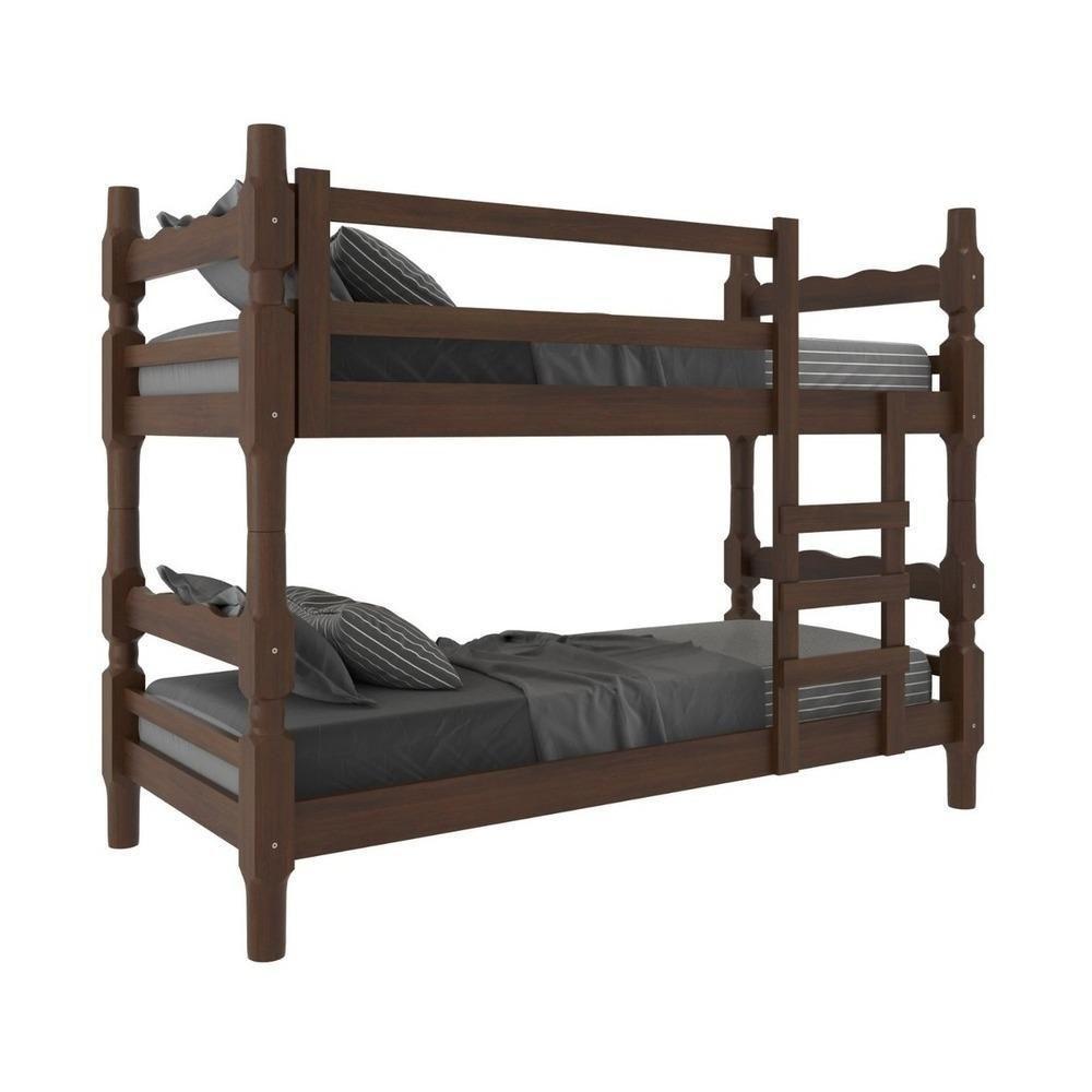 Beliche - Vira 2 Camas - Com Colchões Inclusos Porto Multimóveis Vcr4159 Imbuia - 1