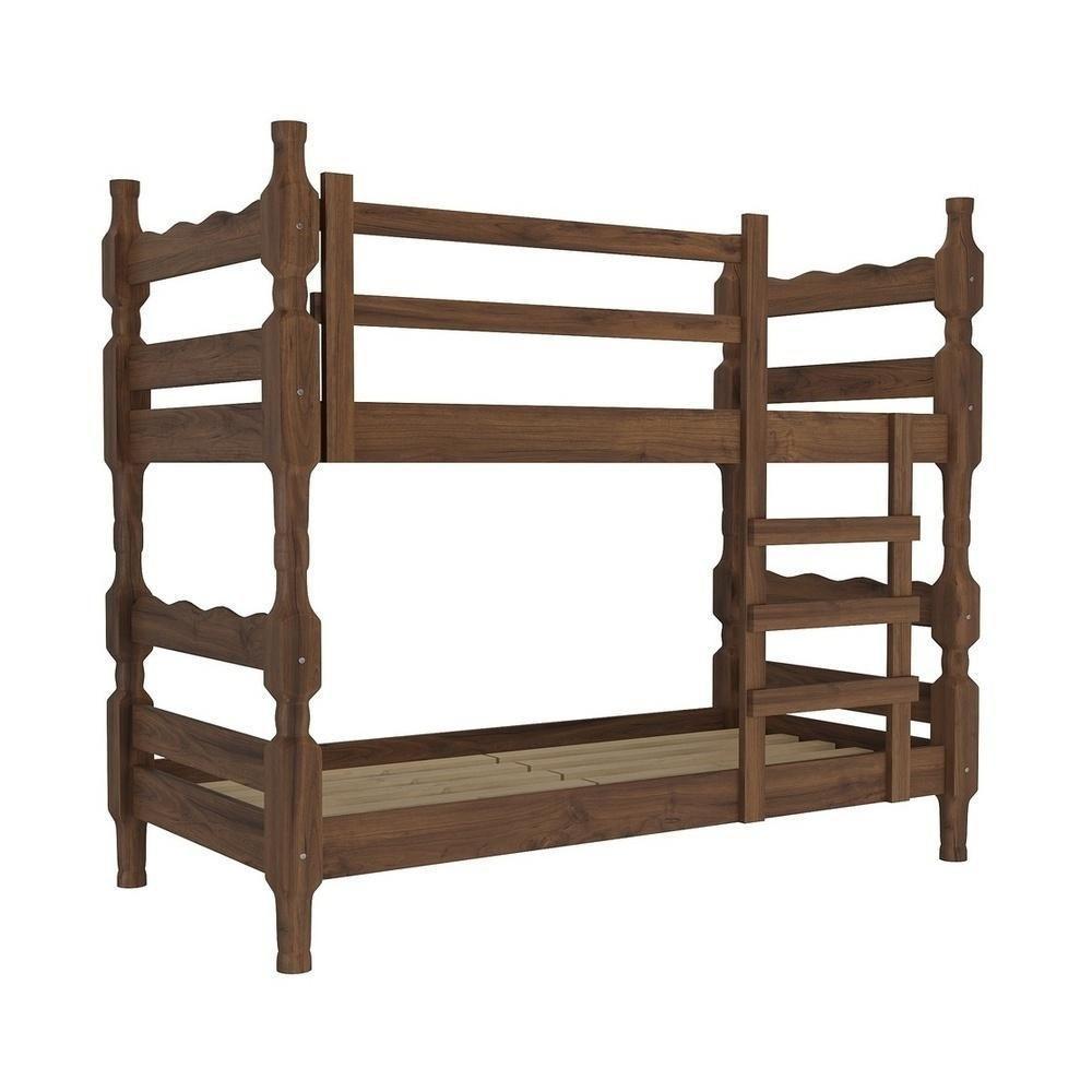 Beliche - Vira 2 Camas - Com Colchões Inclusos Porto Multimóveis Vcr4159 Imbuia - 4