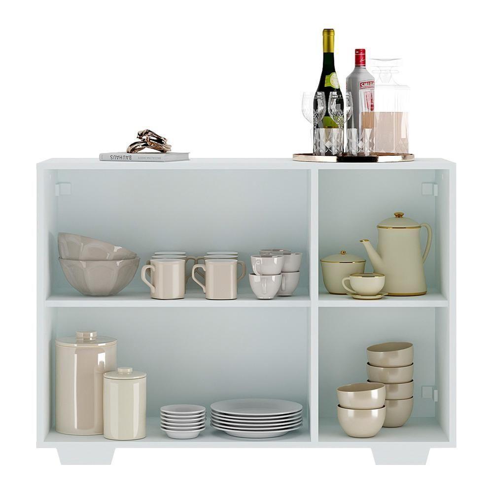 Aparador 3 Portas Com Espelho Mp1014 Branco - 5