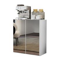 Aparador Buffet 3 Portas Com Espelho Vegas Multimóveis V1011 Branco Branco - 5