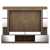 Estante Com Suporte Tv 65" E Espelho Oslo Multimóveis V3381 Madeirada/Lacca Fumê - 3