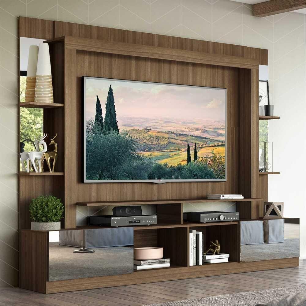 Estante Tv 65" Com Espelho Oslo Multimóveis V3389 Madeirada/Tenerife Madeirado/Tenerife - 7