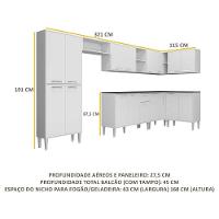 Cozinha Completa Armário e Balcão Xangai Soul Multimóveis