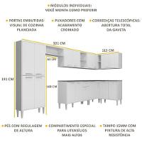 Cozinha Completa Armário e Balcão Xangai Soul Multimóveis - 7