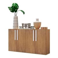 Aparador Buffet 4 Portas Suspenso Viena V3605 Rustic/Branco Rustic/Branco - 1