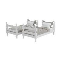 Beliche - Vira 2 Camas - Com Colchões Inclusos Porto Multimóveis Vcr4159 Branco - 3