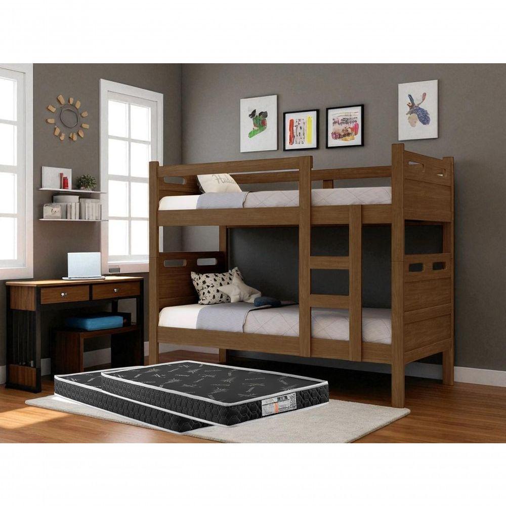 Beliche Ou Duas Camas Solteiro C 2 Colchões - 1