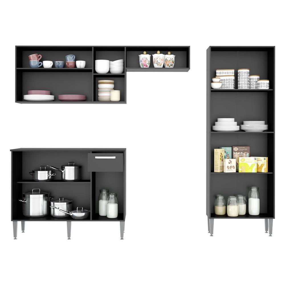 Cozinha Completa Compacta Pequim Up Multimóveis com Balcão - 4