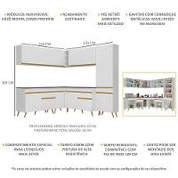 Cozinha Completa De Canto Veneza Gw Mp2067 Com Armário E Balcão Branca