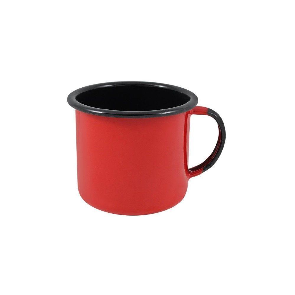 Caneca Média Esmaltada Vermelho 160 Ml Ewel - 1