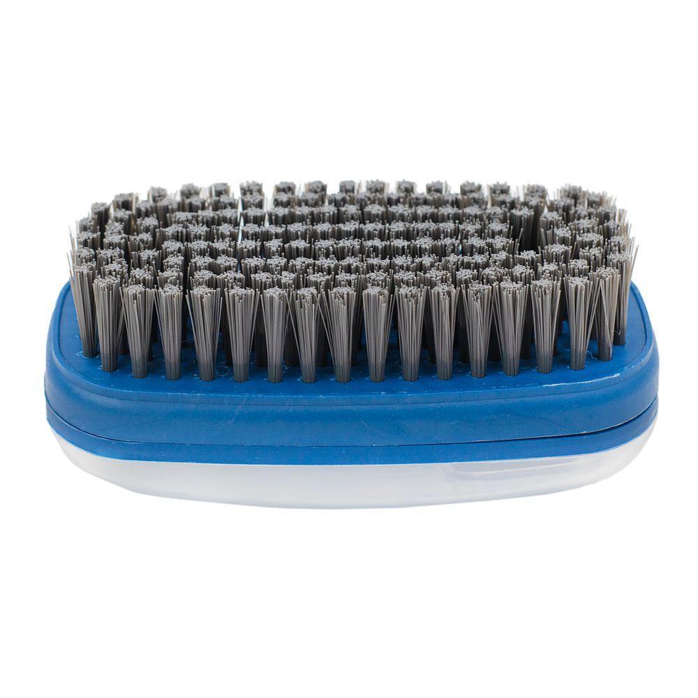 Escova Lava Louça Dispenser De Detergente Limpeza Cozinha Lavanderia Azul - 5