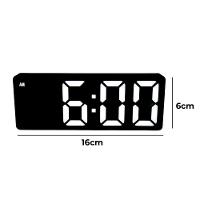 Relogio Despertador Digital Led Usb Pilha Portatil Alarme Cabeceira Preto - 4