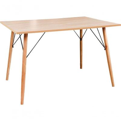 Mesa Eames Eiffel Retangular 80 X 120 Cm Amadeirado Truffel
