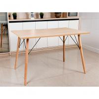 Mesa Eames Eiffel Retangular 80 X 120 Cm Amadeirado Truffel - 2