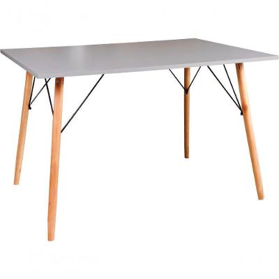 Mesa Eames Eiffel Retangular 80 X 120 Cm Cinza