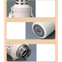 Garrafa Térmica Inox Com Alça Academia Passeio Viagem Branco - 2