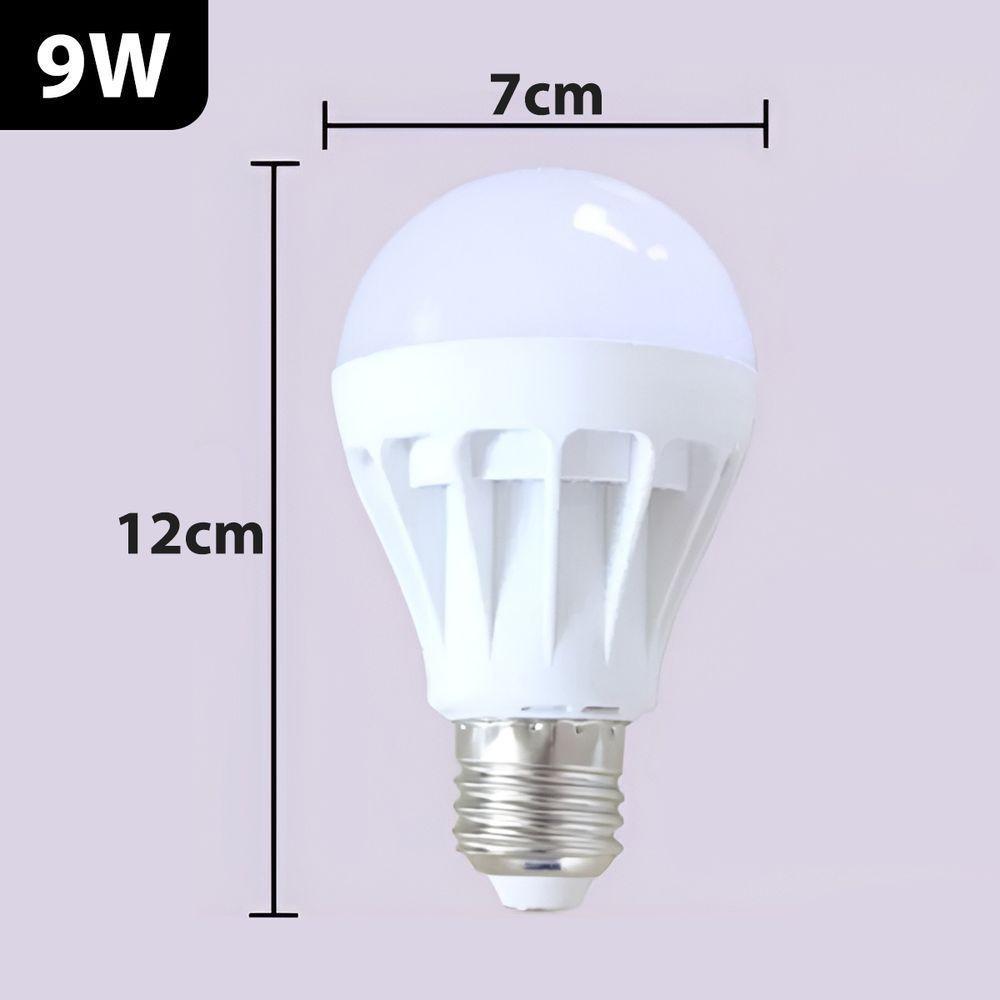 Lâmpada Led Bivolt E27 Cor Branco Neutro Casa Decoração 9W - 6