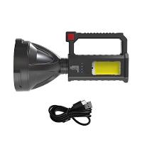 Farol Lanterna Holofote Led Recarregável Usb Suporte Tripé - 1