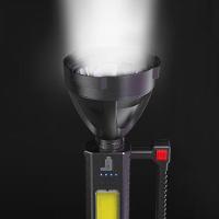 Farol Lanterna Holofote Led Recarregável Usb Suporte Tripé - 5