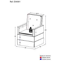 Poltrona De Amamentação Com Balanço Multimóveis Ex4001 Branca Branco