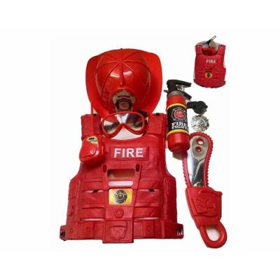 Brinquedo Kit Bombeiro Com Colete E Acessórios