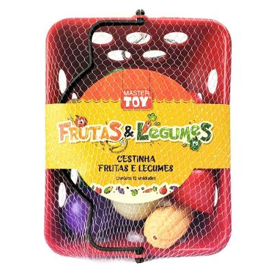 Brinquedo Infantil Cestinha Frutas E Legumes