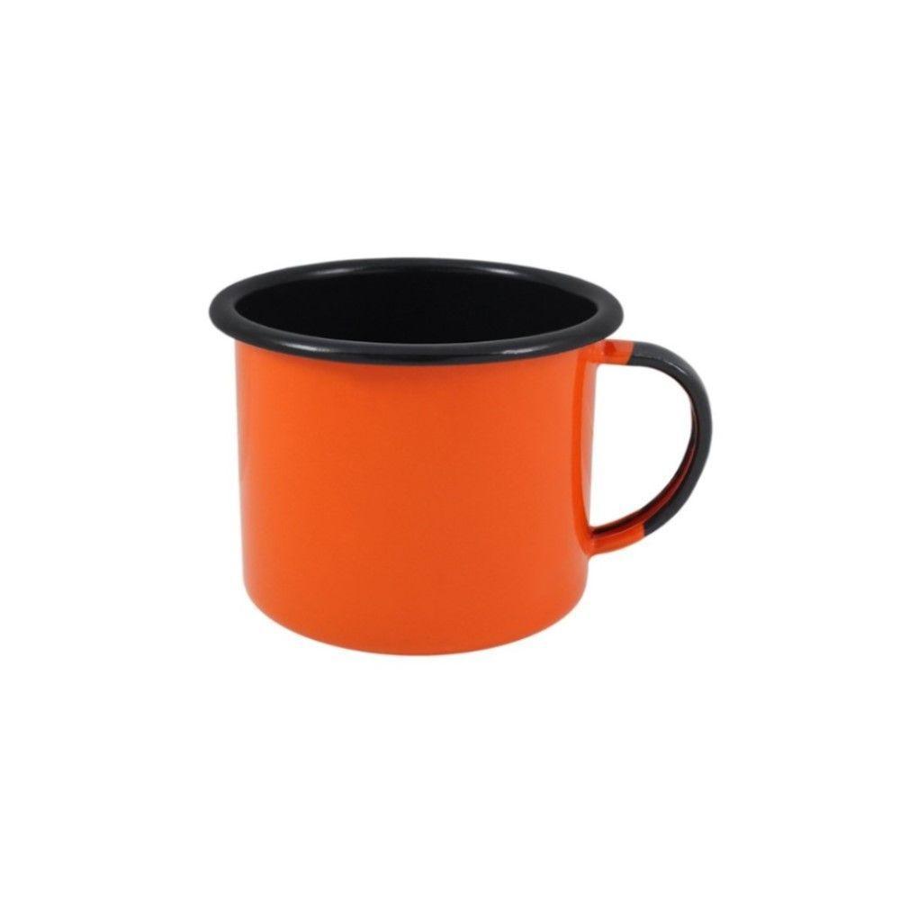 Caneca Média Esmaltada Laranja 160 Ml Ewel - 1