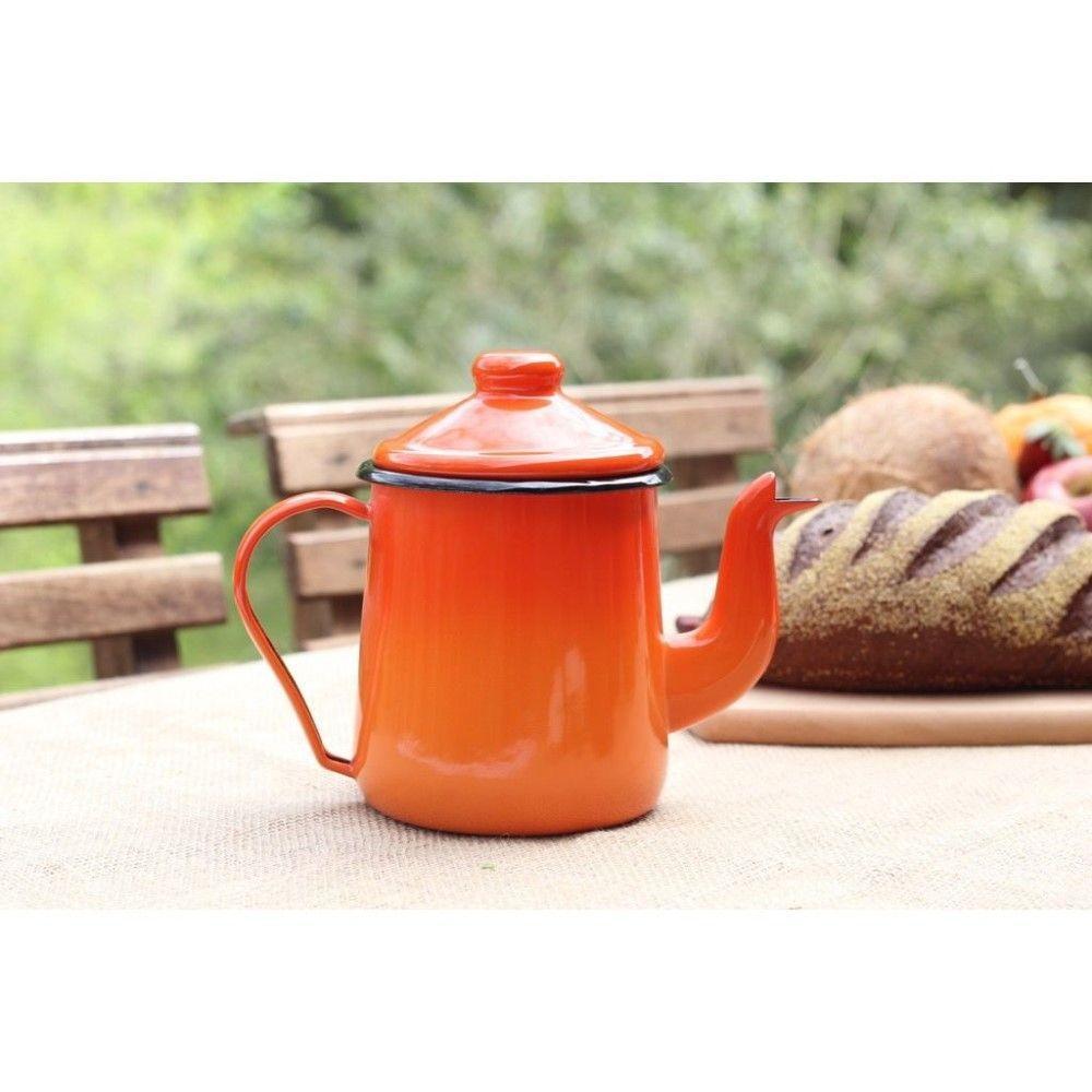 Caneca Média Esmaltada Laranja 160 Ml Ewel - 3
