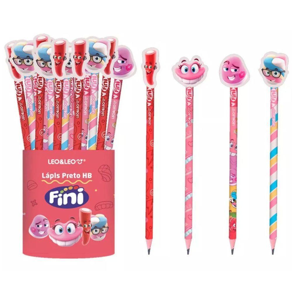 Lápis Hb Com Borracha Na Ponta Fini - Unidade - Leo & Leo - 1