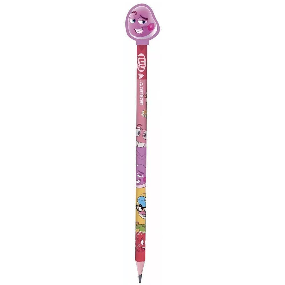 Lápis Hb Com Borracha Na Ponta Fini - Unidade - Leo & Leo - 6