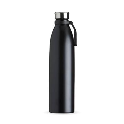 Garrafa De Inox Fosca Com Alça Academia Passeio Preto