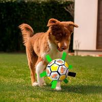 Bola Para Cachorro Mordedor Brinquedo Interativo Pet Azul - 5