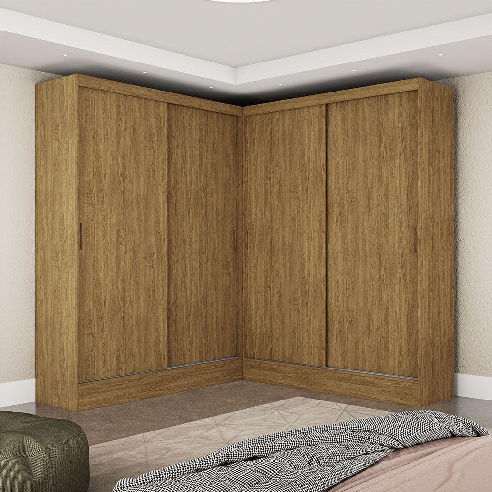 Closet Casal Duplo Belém 4 Portas 4 Gavetas Carioca Móveis Cinamomo - 1