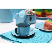 Caneca Média Esmaltada Azul Claro 160 Ml Ewel - 5